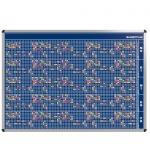 Personal-Raum-Plan, 12 Stunden, 83 Spalten, 123x177 cm, 